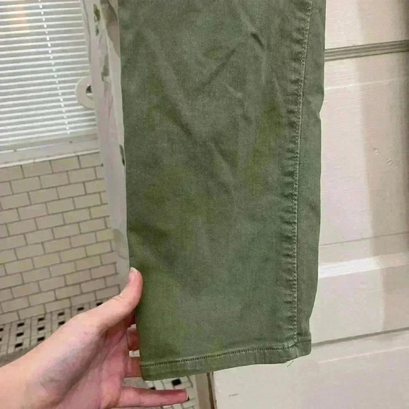 Loft olive sage green skinny crop style jeans womens size 29 - Picture 6 of 7